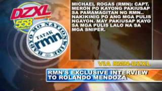 Quirino Grandstand Hostage Crisis  Live Telephone Conversation [upl. by Schwerin883]