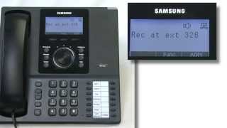 How To  Record a Conversation on a Samsung Telephone System [upl. by Mella]