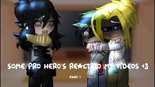 “Pro Hero’s React to My Videos”  —  🥦  Deku Angst  🥦  —  Part 1  triggers in desc [upl. by Adnirak577]