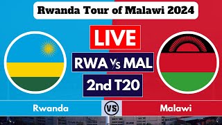 RWANDA vs MALAWI 2ND T20 LIVE  RWA vs MAL LIVE MATCH TODAY  RWANDA TOUR OF MALAWI 2024 T20 SERIES [upl. by Ttiwed]