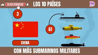 Los 10 principales países con submarinos militares activos [upl. by Johnny]