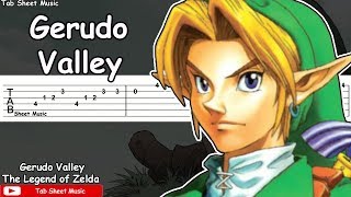 Zelda Ocarina of Time  Gerudo Valley Guitar Tutorial [upl. by Blythe323]