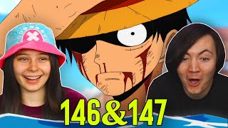 A MAN WHO TALKS OF DREAMS 👒 One Piece Ep 146 amp 147 REACTION amp REVIEW [upl. by Yrallam253]