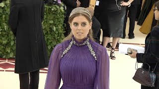 Princess Beatrice at the 2018 MET Gala [upl. by Ecnesse]