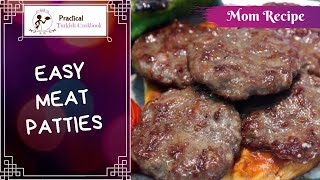 Super Quick Delicious Turkish Style Meat Patties Koftah Kofte  Easy Dinner Recipe for Meat Lovers [upl. by Enilesor376]