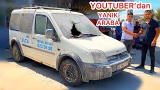 YOUTUBERdan YANIK ARABA ALDIM FORD CONNECT [upl. by Eerat]