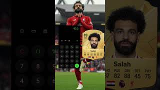 SALAH FIFA rating 🇪🇬bayern ronaldomessirealmadridgermanyeuropefifafootballuclfinalucl [upl. by Weingarten]