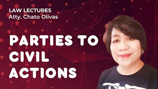 Civil Procedure Parties to civil actions under Philippine civil procedure  Rule 3 Video31 [upl. by Nohsad]