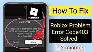 How To Fix Roblox Error Code 403  Authentication Failed [upl. by Skip]