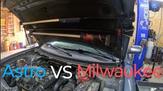 Astro VS Milwaukee under hood light [upl. by Nilknarf40]