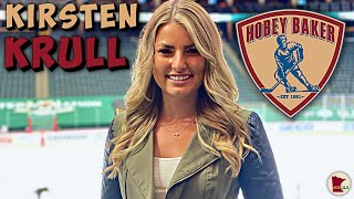 Kirsten Krull talks Hobey Baker Memorial Award Ceremony  Frozen Four 2024 St Paul  MNCAA [upl. by Huoh]