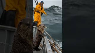 quotBrave Sea Otter Rescue Saving Wildlife from Rough Seas 🌊🐾quot [upl. by Nonnag]