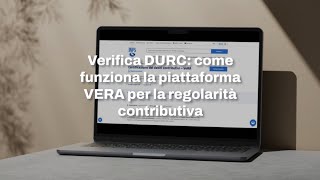 Verifica DURC come funziona la piattaforma VERA per la regolarità contributiva [upl. by Sacksen]