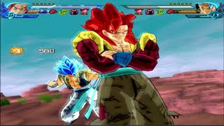 Xeno Gogeta SSJ4 vs Gogeta SSJB Evolution DBZ BUDOKAI TENKAICHI 4 MODS [upl. by Gyimah959]