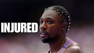 Noah Lyles Injured After 200m Semifinal [upl. by Aiuqes]