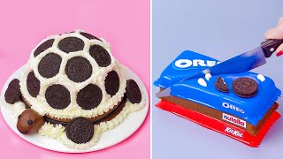 Ultimate OREO Chocolate Mixed Cake  DIY Chocolate CAKE TRICK  Cake Decorating Ideas [upl. by Indnahc]