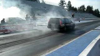 850 Volvo Wagon Drag Race [upl. by Ahsed]