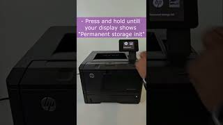 HP LaserJet Pro 400  Factory Reset and Printing a Demo page in 51 Seconds [upl. by Hoover]