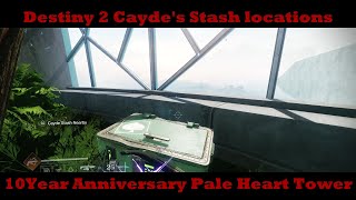 Destiny 2 10th Year Anniversary  Caydes Stash Locations [upl. by Betta508]