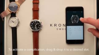 How to set up the Kronaby watchface on an iPhone [upl. by Oeram]