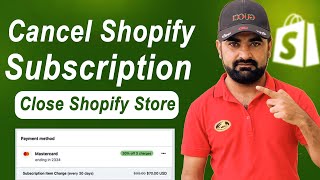 Cancel shopify store subscription  deactivate shopify store [upl. by Siron]