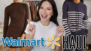 WALMART AFFORDABLE FASHION HAUL Must Have Pieces for Fall  LuxMommy [upl. by Hawger703]