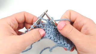 Centered Single Decrease knitting tutorial  CSD [upl. by Sapienza899]