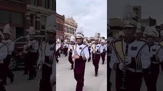 Milbank Middle School band in 2023 homecoming parade [upl. by Esilanna555]