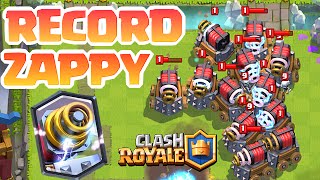 12 ZAPPY  La NOUVELLE LÉGENDAIRE CHEATÉE  Record Clash Royale [upl. by Ynohtna563]