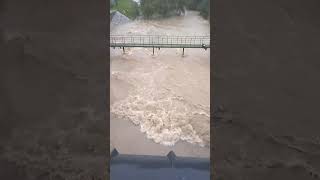 IMPRESIONANTE el río Manzanares a su paso por Madrid  Diariocritico aemet noticias aline madrid [upl. by Gnilrac]