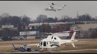 AW609 Tiltrotor flyby and landing amp Philadelphia Eagles livery AW119 [upl. by Notsgnik]