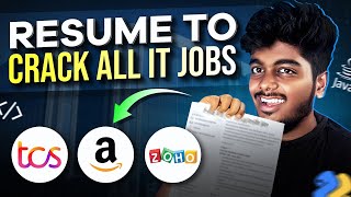 🤩2024 Best resume format for freshers ✅  How to create resume for IT job tamil [upl. by Riti]