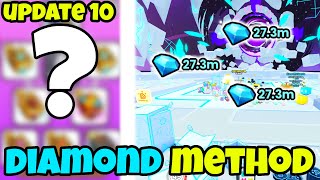 NEW OVERPOWERED F2P DIAMOND METHOD UPDATE 10 pet simulator 99 [upl. by Narahs]