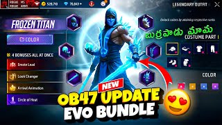 New Evo Bundle In Ob47 Update 😍  Criminal Bundle Return 😱  Free Fire New Event  Ff New Event [upl. by Ready180]