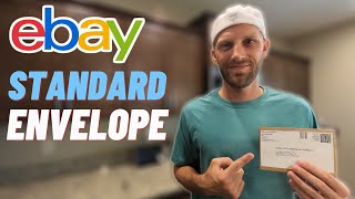 How to Ship with eBay Standard Envelope  Mail Cards Stamps amp Money [upl. by Sadnalor]