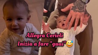 Allegra Cerioli combina quotGUAIquot genitori disperati🤣🤦🏼‍♀️ primi passi🥰🤣 [upl. by Kellsie]