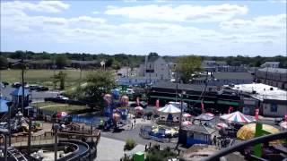 Keansburg Amusements Looping Star  On Ride Front Row POV  August 28 2015 [upl. by Bej]