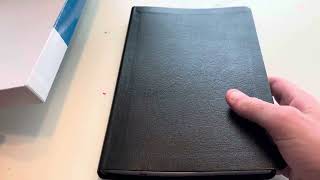 Review NIV Giant Print Thinline Bible Black Leather [upl. by Leirvag815]