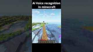 AI voice recognition in minecraft controlling with voice [upl. by Madlen]