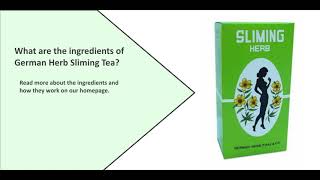 German Herb Sliming Tea All you need to know [upl. by Nilrem]