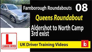 Aldershot to north camp via queens roundabout farnborough driving test [upl. by Bronnie]