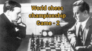 Alexander Alekhine vs José Raúl Capablanca  World chess championship 1927 Game2 [upl. by Hancock]