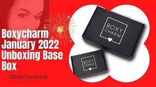 Boxycharm January 2022 Unboxing Base Box [upl. by Anelehs]