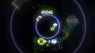 BRAZIL vs ARGENTINA🤯footballmarbles footballedit neonarcade brazil argentina [upl. by Nnylidnarb940]