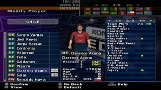 Winning Eleven 6 PS2 Stats Chile [upl. by Niarbo]