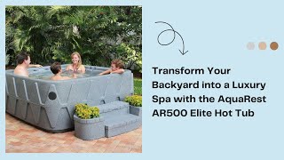 Transform Your Backyard into a Luxury Spa with the AquaRest AR500 Elite Hot Tub hottubreview [upl. by Craig]