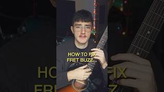 How to fix fret buzz… guitar guitarplayer guitarist guitartips guitartechnique beginnerguitar [upl. by Enelyad]