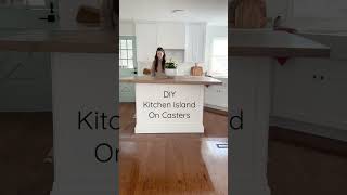 DIY IKEA Kitchen Island On Casters Kitchen makeover on a budget [upl. by Aztirak]