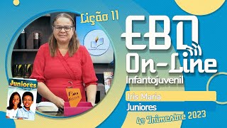 EBD  Lição 11  Juniores  4º Trimestre de 2023  Ieadalpe  Timóteo um Discípulo Obediente [upl. by Dennard]