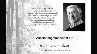 Abschiedsgottesdienst für Bernhard Holzer [upl. by Ijat]